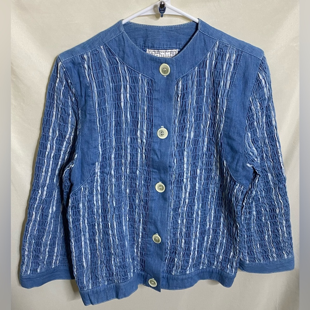 Vintage Gamma LA Button Down Denim Jacket/ Cardigan